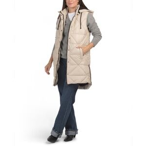 BOD & CHRISTENSEN Genuine Leather Quilted Vest Coat